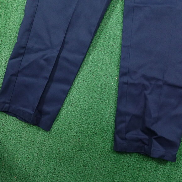 NWT DEADSTOCK DICKIES PLAIN FRONT TWILL PANTS BLUE MENS 40X32 USA MADE NEW! - Picture 7 of 11